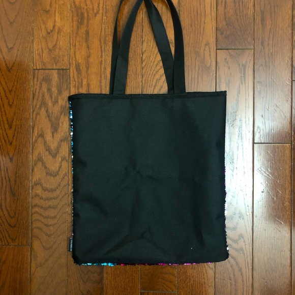 Pink and Blue Sequin Tote Bag - Picture 3 of 4
